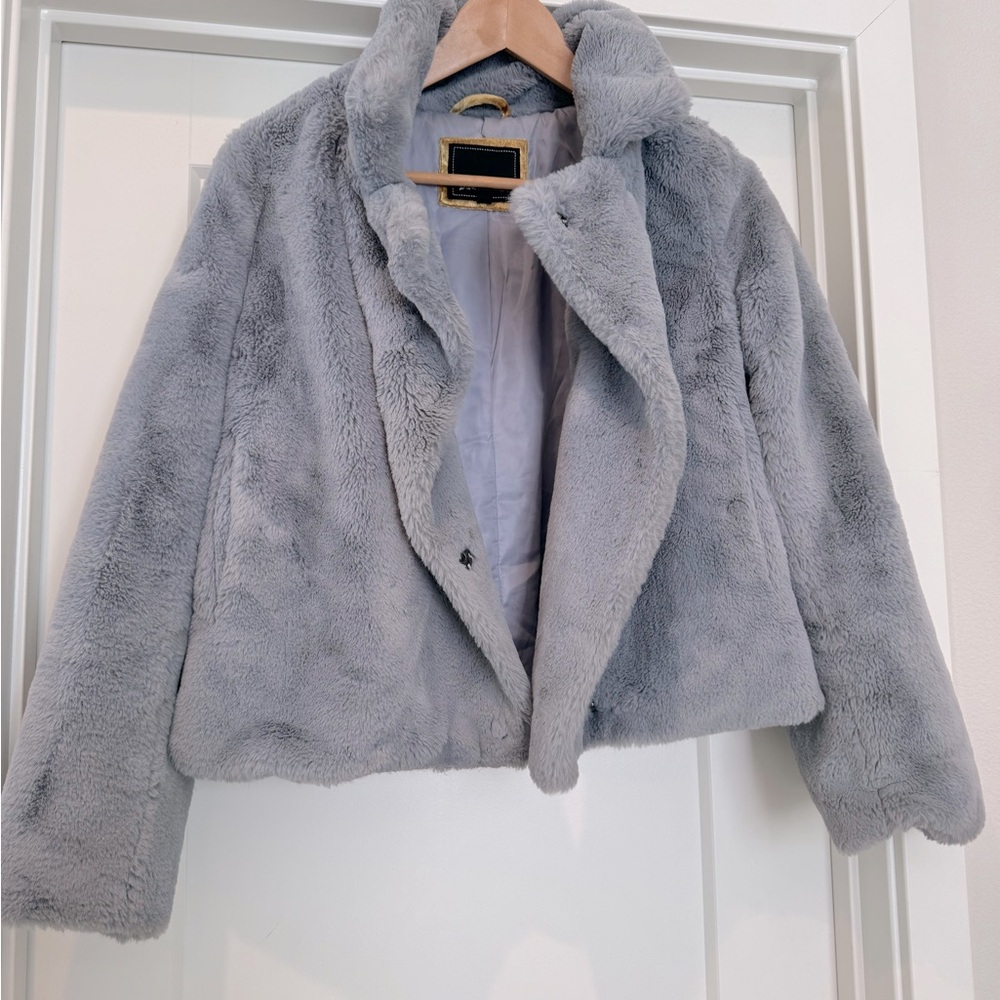 Sam Edelman Short Soft Faux Fur Jacket